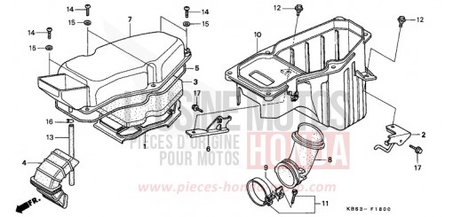 FILTRE A AIR NSR125R1 de 2001